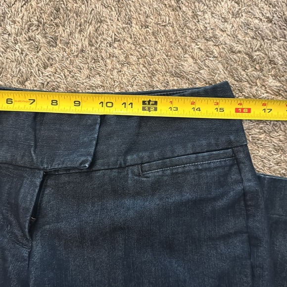 Express Design Studio Dark Blue Denim Editorialist Wide Leg Pants Size 6 - Picture 11 of 11